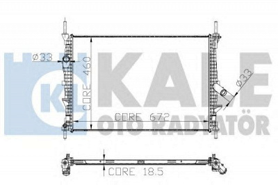 KALE OTO RADYATOR 251700 -  Радиатор, охлаждение двигателя
